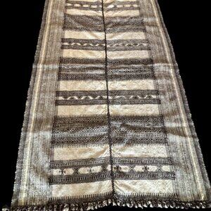 Woven Wool Rug or Throw 46 x 70"